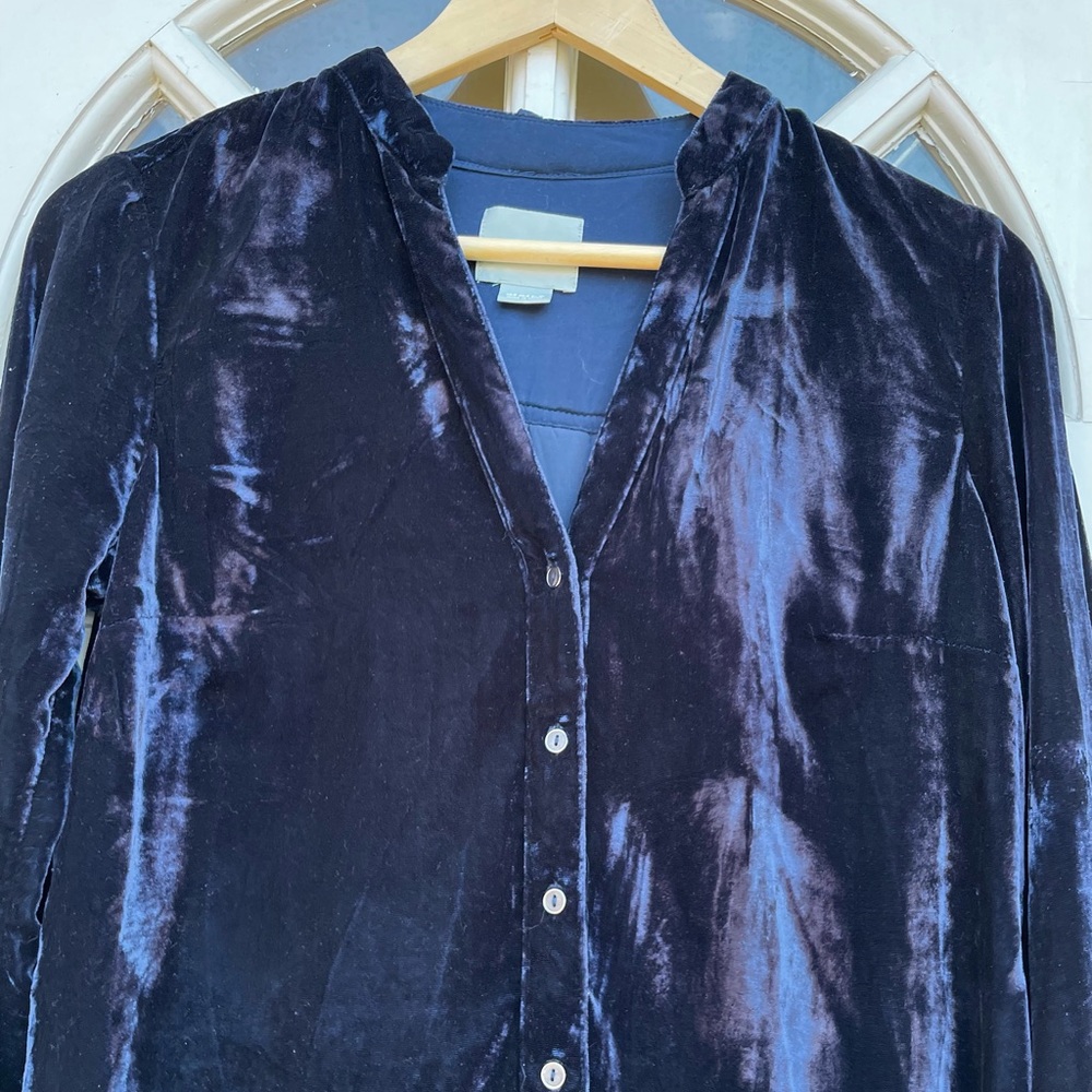 Anthropologie Velvet tunic